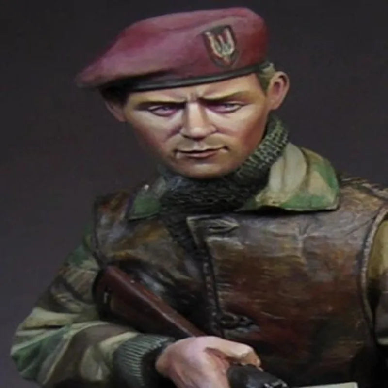 1/16 WWII British Airborne Soldier, Resin Model Figure Kit, Unassembled and Unpainted