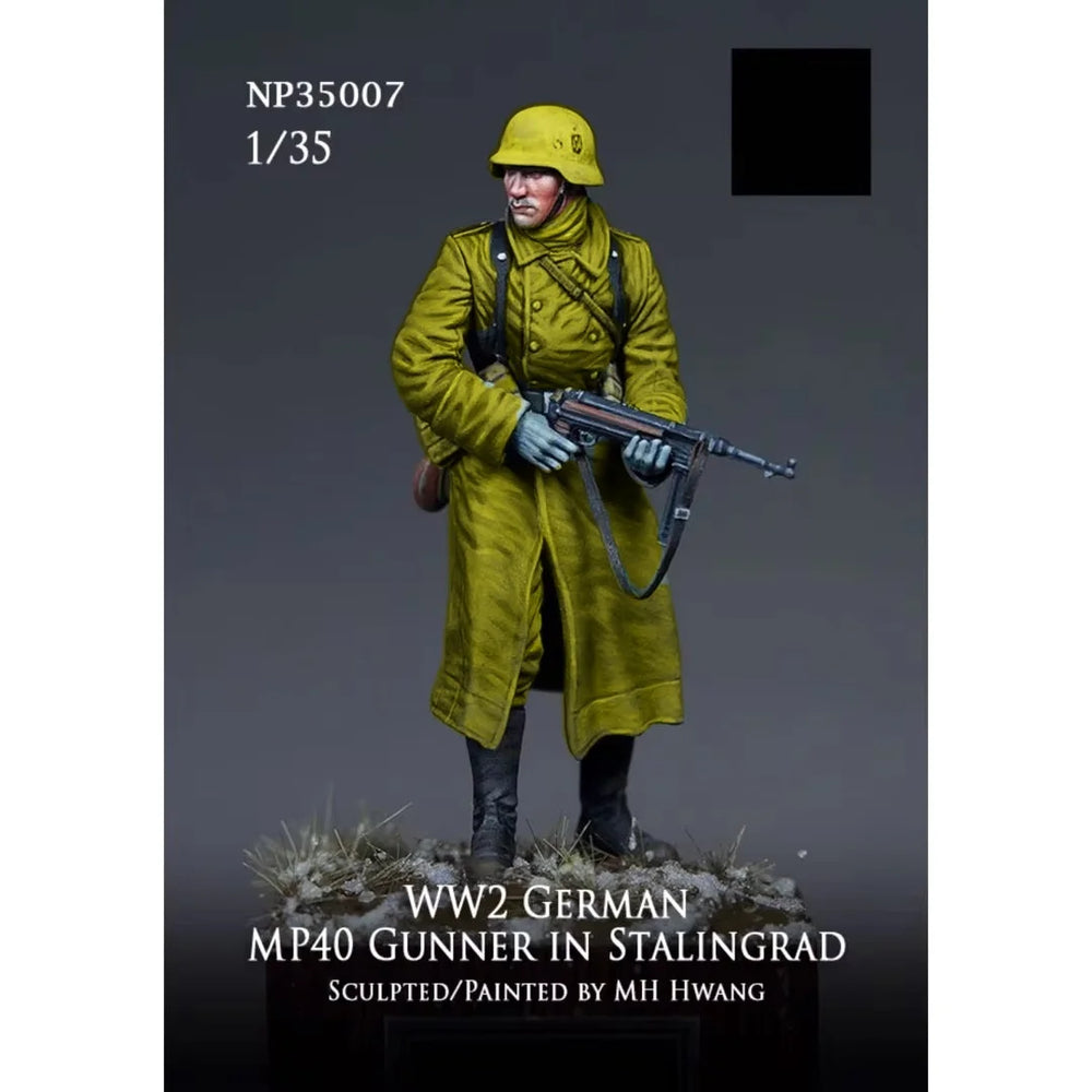 1/35 WWII German MP40 Gunner, Resin Model Figure Kit, Unassembled and Unpainted