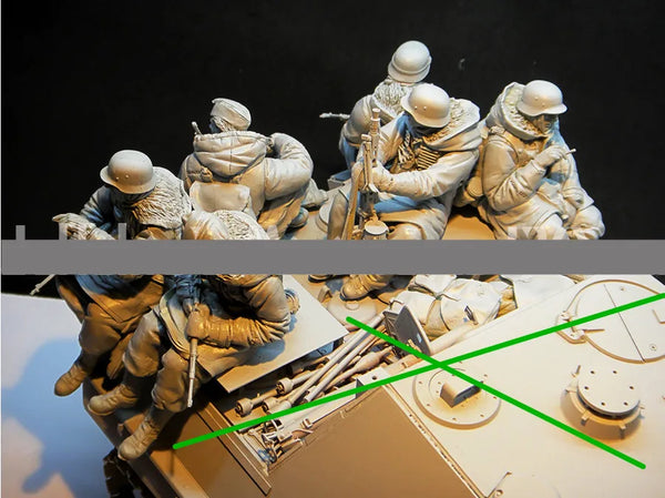 1/16 Modern Tactical Assault Squad, 6 Figures, Resin Model Figure Kit, Unassembled and Unpainted