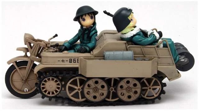 1/35 Chibi Anime Military, 2 Figures, Resin Model Figure Kit, Anime Theme, Unassembled and Unpainted