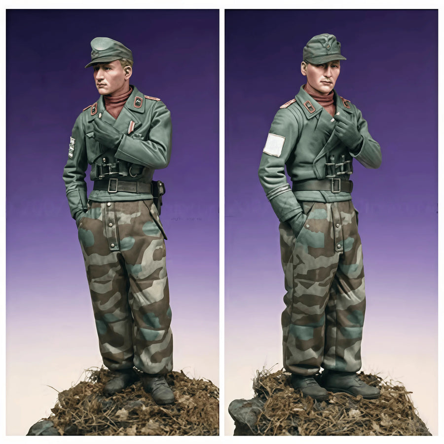 WWII German Luftwaffe Officer Service Dress 1/16 Resin Figure Kit - resin model view 2