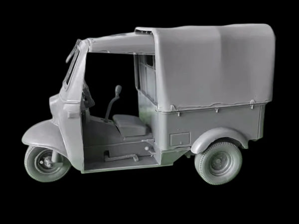 1/32 Modern Three-Wheeled Cargo Vehicle, Resin Model Vehicle Kit, Unassembled and Unpainted