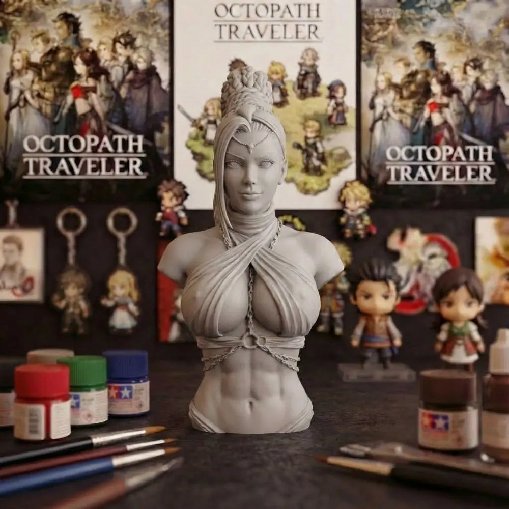 1/6 Empress Tathlock, Resin Model Bust Kit, Fantasy Theme, Unassembled and Unpainted