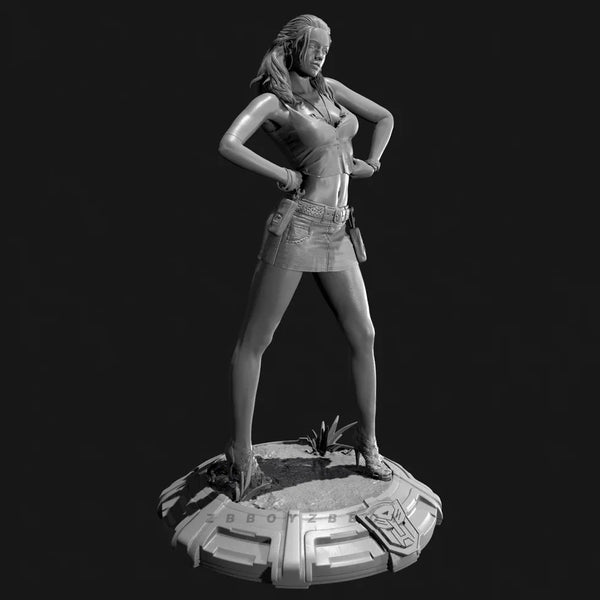 75mm Sci-Fi Pin-up Female, Resin Model Figure Kit, Unassembled and Unpainted