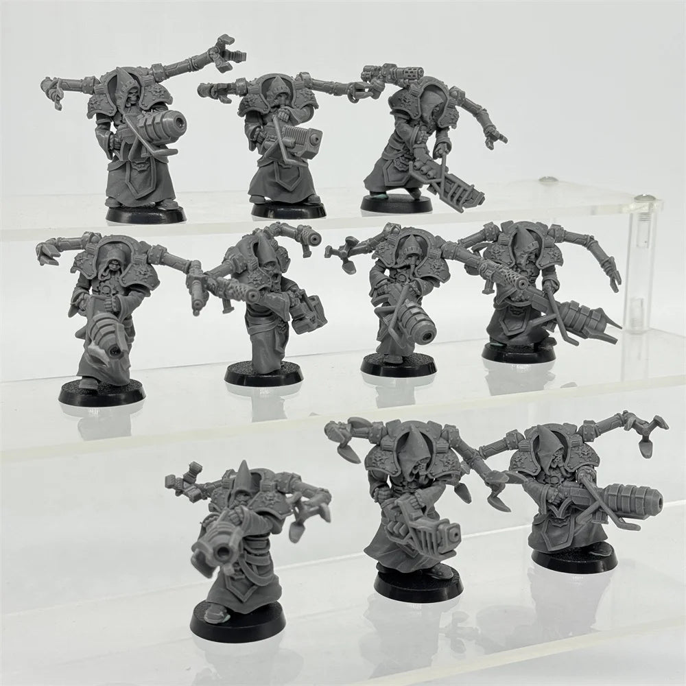 Scavenger Volatiles, 10 Figures, Resin Model Figure Kit, Sci-Fi Theme, Unassembled and Unpainted