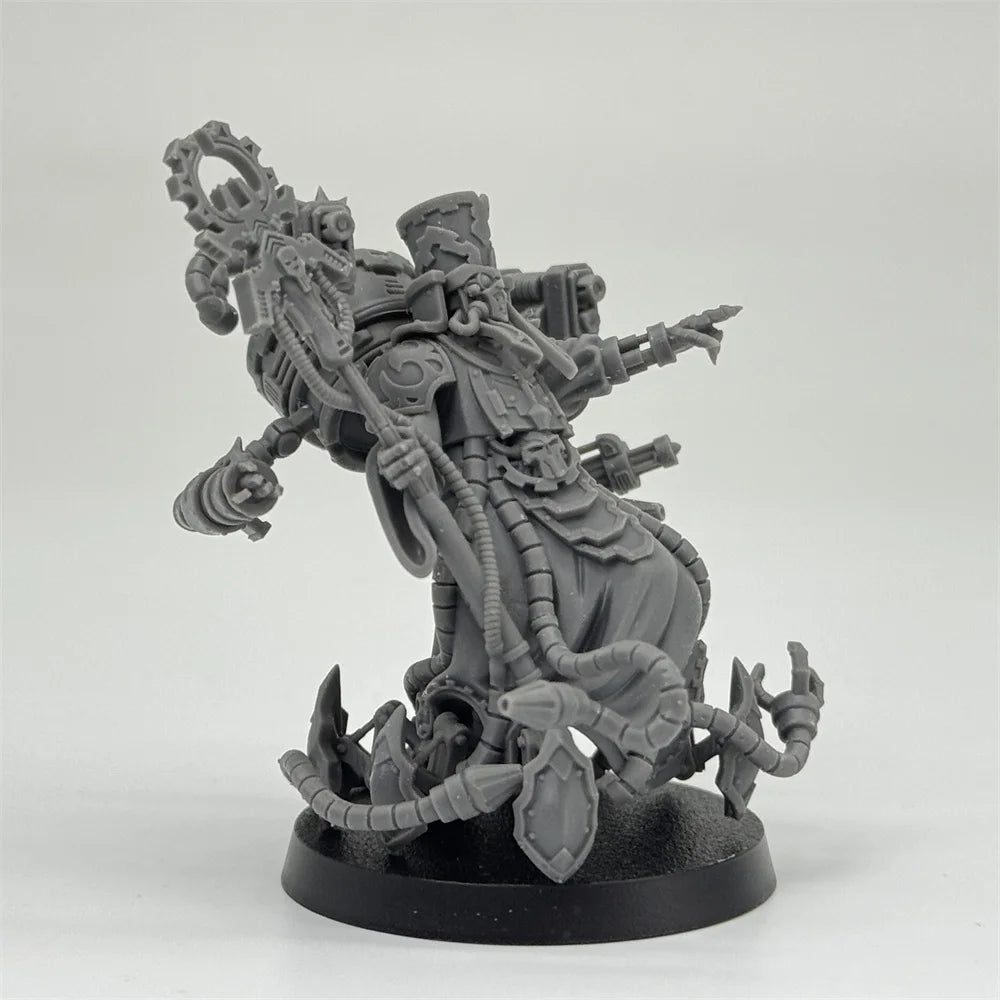 32mm Scavenger Chaplains, 5 Figures, Resin Model Figure Kit, Sci-Fi Theme, Unassembled and Unpainted