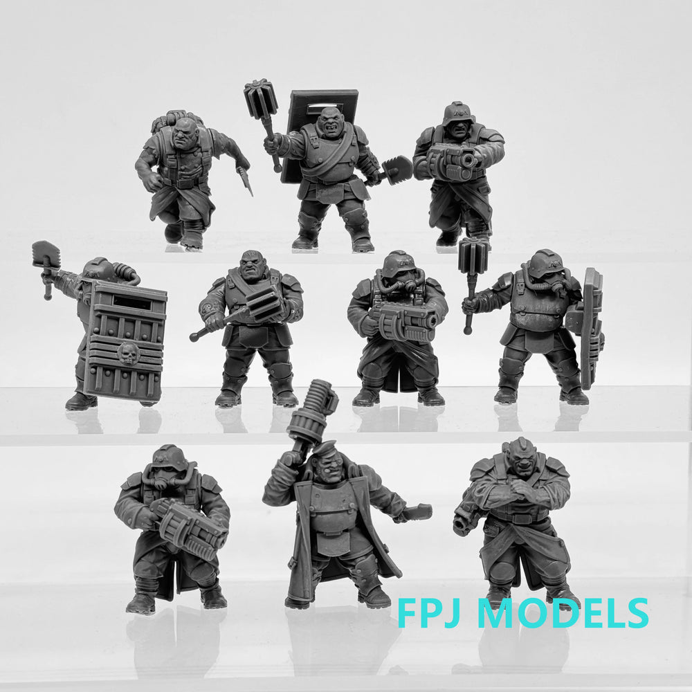 Grim Guard Mutants, 20 Figures, Resin Model Figure Kit, Fantasy Theme, Unassembled and Unpainted