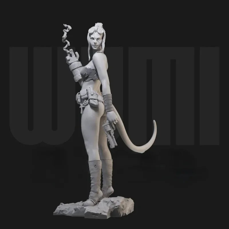 1/24 Female Hell Demon, Resin Model Figure Kit, Fantasy Theme, Unassembled and Unpainted