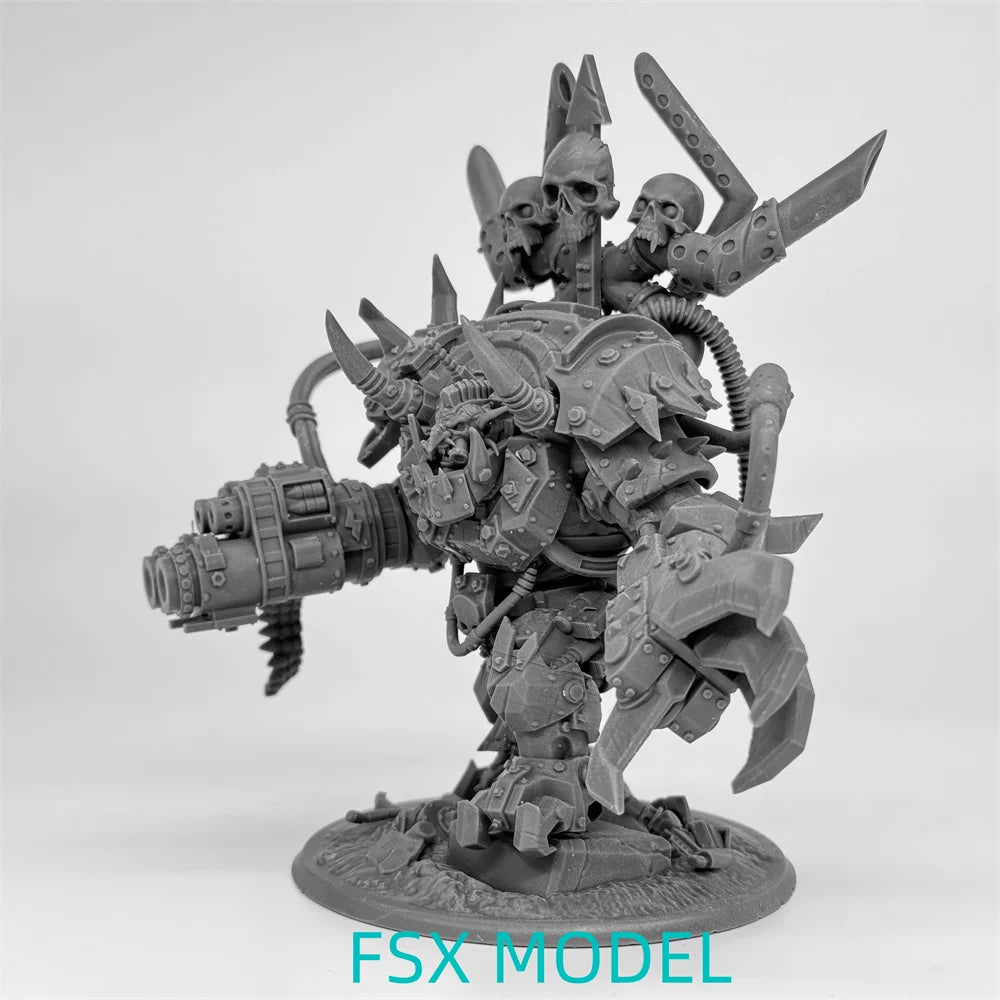 Troll Boss Warrior, Resin Model Figure Kit, Fantasy Theme, Unassembled and Unpainted