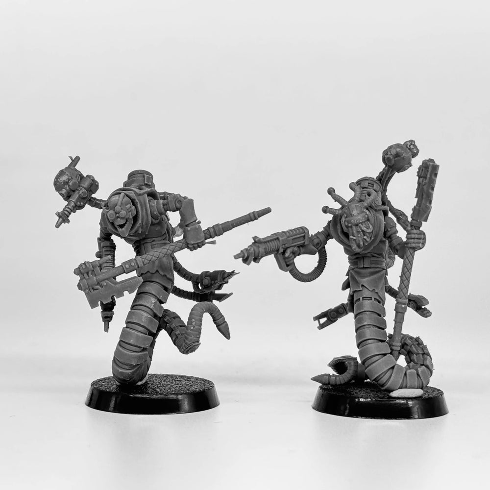 Scavenger Serpents, 10 Figures, Resin Model Figure Kit, Fantasy Theme, Unassembled and Unpainted