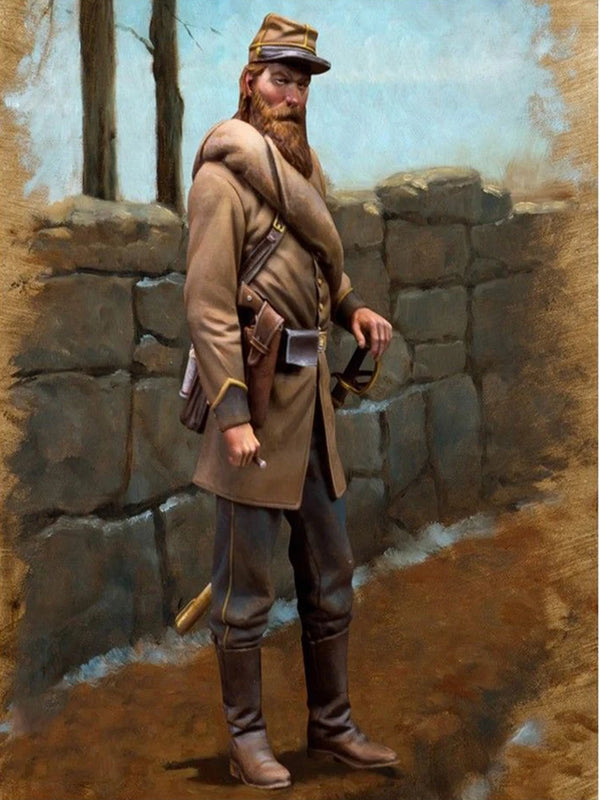 75mm WWI Soldier, Resin Model Figure Kit, Unassembled and Unpainted