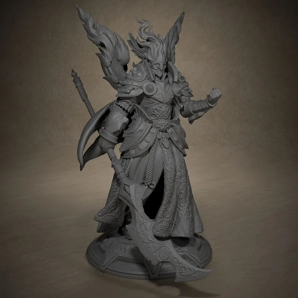80mm Dark Fantasy Demon, Resin Model Figure Kit, Fantasy Theme, Unassembled and Unpainted