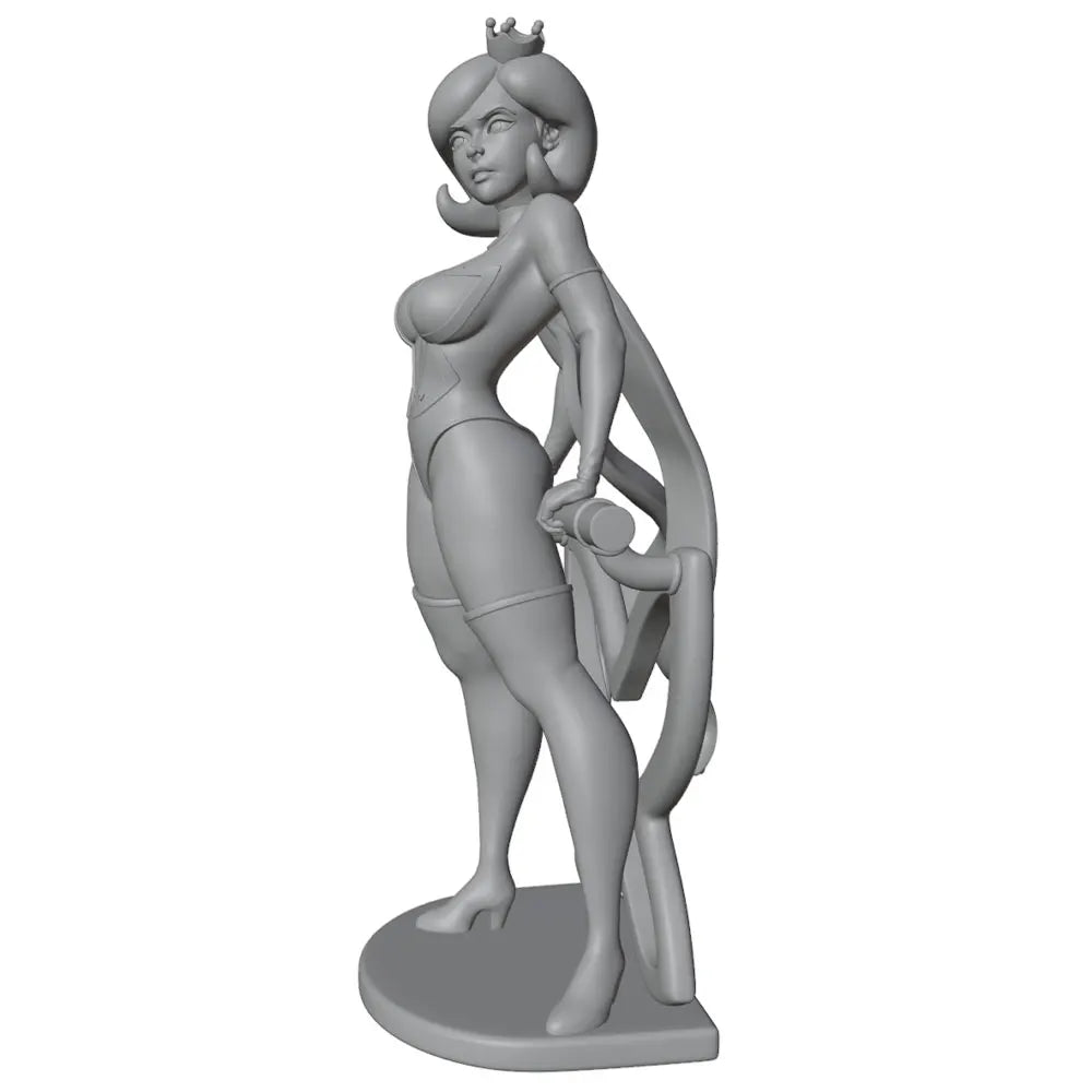 75mm Crowned Sorceress with Serpent Staff, Resin Model Figure Kit, Fantasy Theme, Unassembled and Unpainted