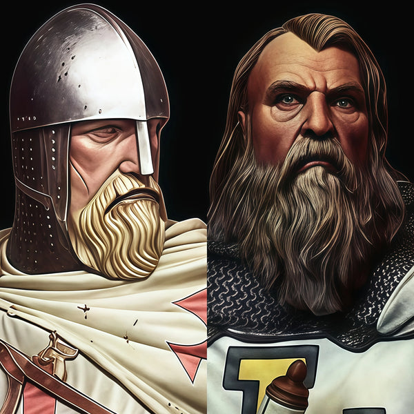 1/9 Medieval Crusader, Resin Model Bust Kit, Unassembled and Unpainted