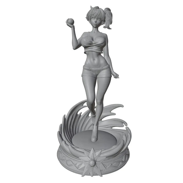 1/24 Pin-up with Sphere, Resin Model Figure Kit, Unassembled and Unpainted