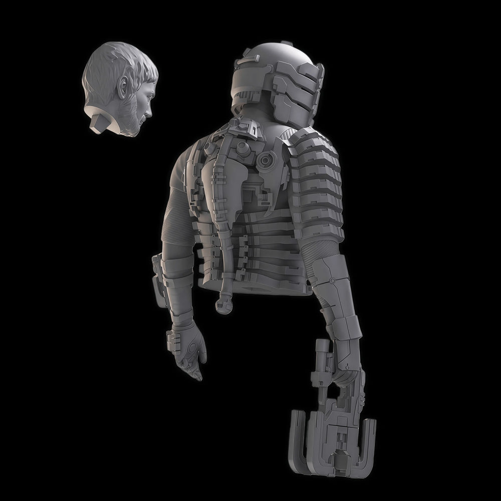1/10 Isaac Armored, Resin Model Figure Kit, Sci-Fi Theme, Unassembled and Unpainted