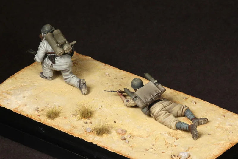 1/35 Modern Desert, 4 Figures, Resin Model Diorama Kit, Unassembled and Unpainted