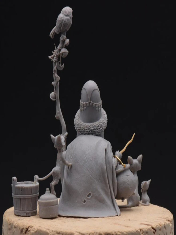 1/32 Medieval Fantasy Dwarf Officer, Resin Model Figure Kit, Unassembled and Unpainted