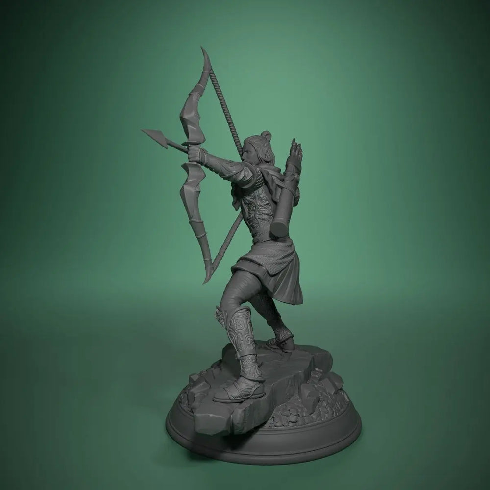 Elf Ranger, Resin Model Figure Kit, Fantasy Theme, Unassembled and Unpainted
