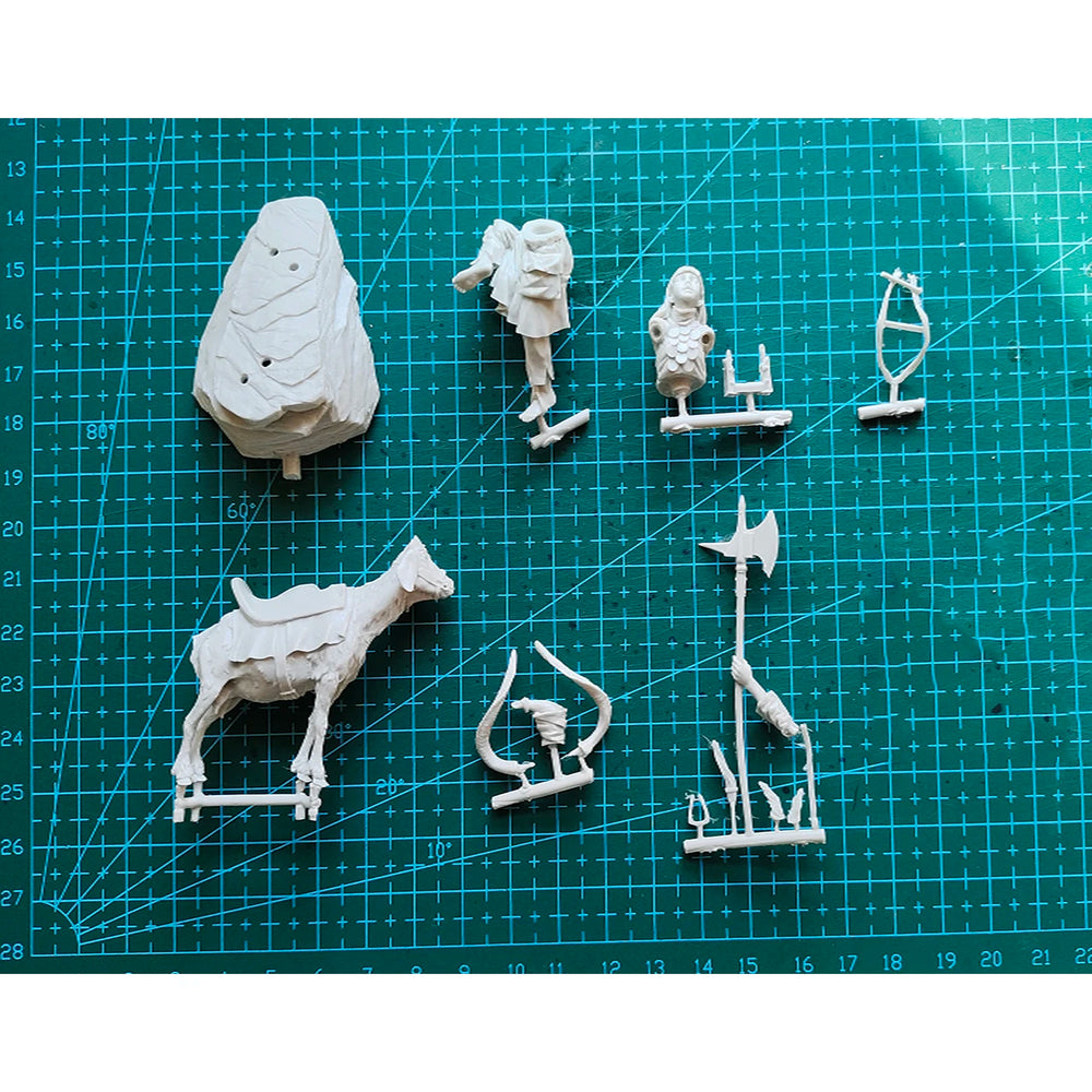 1/32 Female Fantasy Warrior, Resin Model Figure Kit, Fantasy Theme, Unassembled and Unpainted