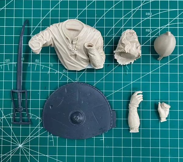 1/10 Ancient Northman Warrior, Resin Model Bust Kit, Unassembled and Unpainted