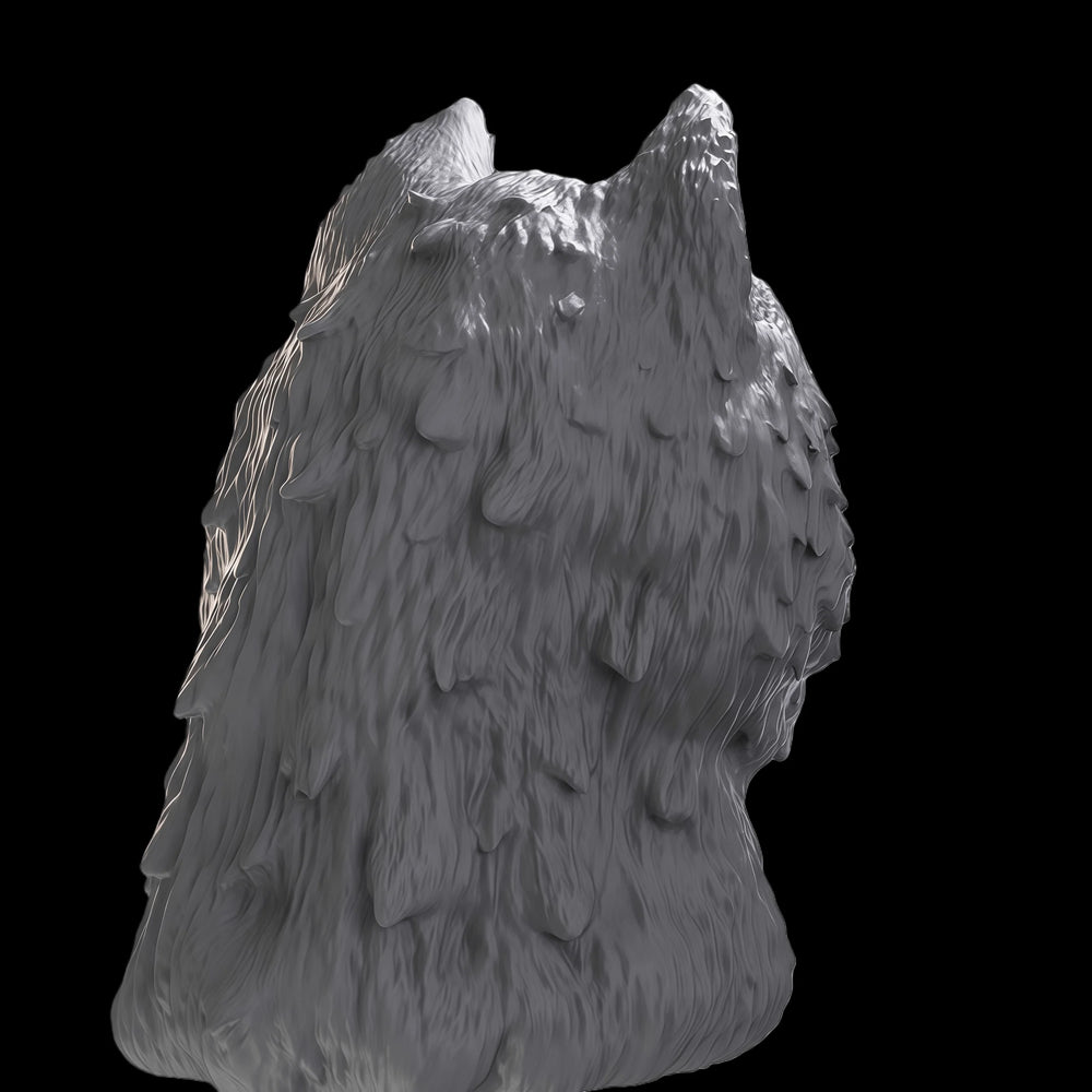 1/10 Wolf Head, Resin Model Bust Kit, Wildlife Theme, Unassembled and Unpainted