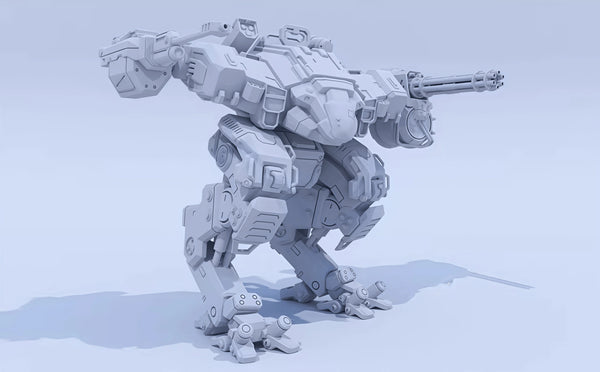 120mm Combat Gravity Mech, Resin Model Vehicle Kit, Sci-Fi Theme, Unassembled and Unpainted