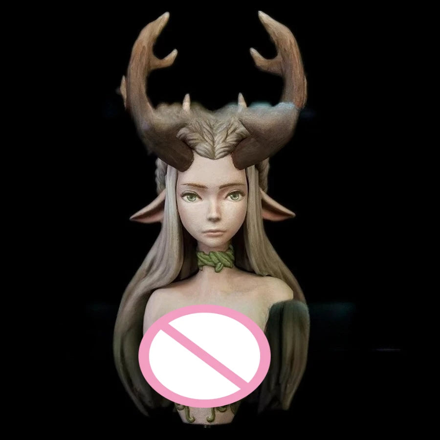 60mm Forest Princess, Resin Model Bust Kit, Fantasy Theme, Unassembled and Unpainted