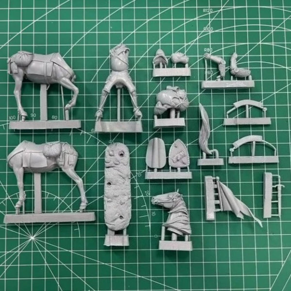1/32 Napoleonic Polish Knight, Resin Model Figure Kit, Unassembled and Unpainted