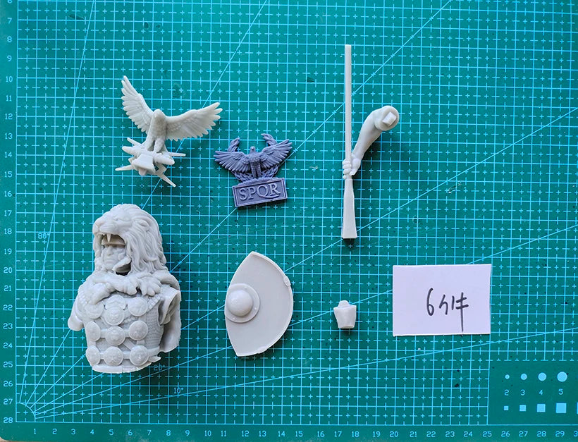 Ancient Roman Soldier, Resin Model Bust Kit, Unassembled and Unpainted
