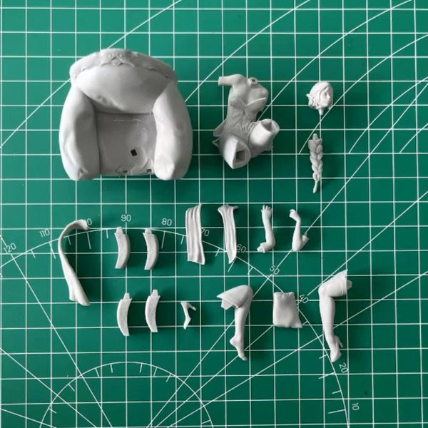 1/24 Princess on Sofa, Resin Model Figure Kit, Unassembled and Unpainted