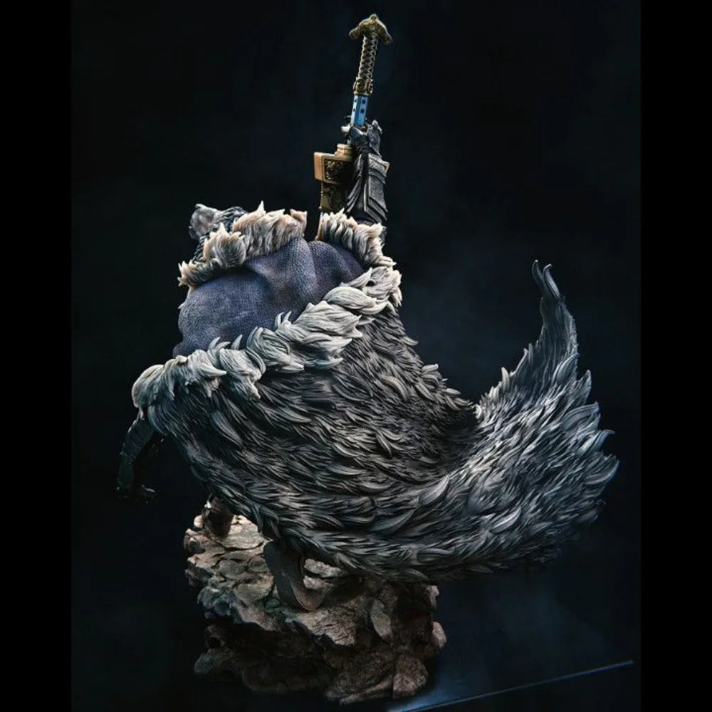 Dark Fantasy Half-Wolf Knight, Resin Model Figure Kit, Fantasy Theme, Unassembled and Unpainted