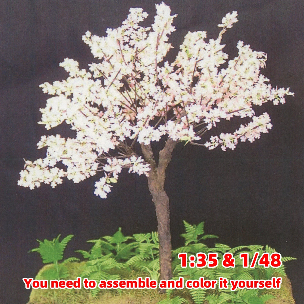 1/35 Cherry Blossom Tree, Resin Model Accessory Kit, Wildlife Theme, Unpainted