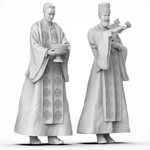 1/35 Ceremonial, 2 Figures, Resin Model Figure Kit, Fantasy Theme, Unassembled and Unpainted