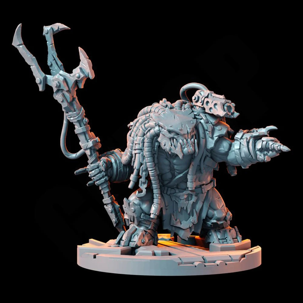 1/35 Armored Orc Brute, Resin Model Figure Kit, Fantasy Theme, Unassembled and Unpainted