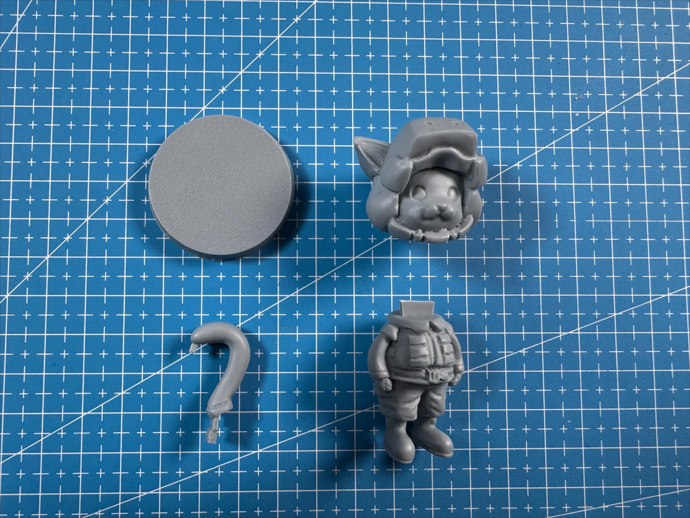 65mm Pilot Cat, Resin Model Figure Kit, Anime Theme, Unassembled and Unpainted
