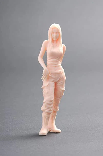 1/20 Modern Long-Haired Female Operative in Tank Top, Resin Model Figure Kit, Unassembled and Unpainted