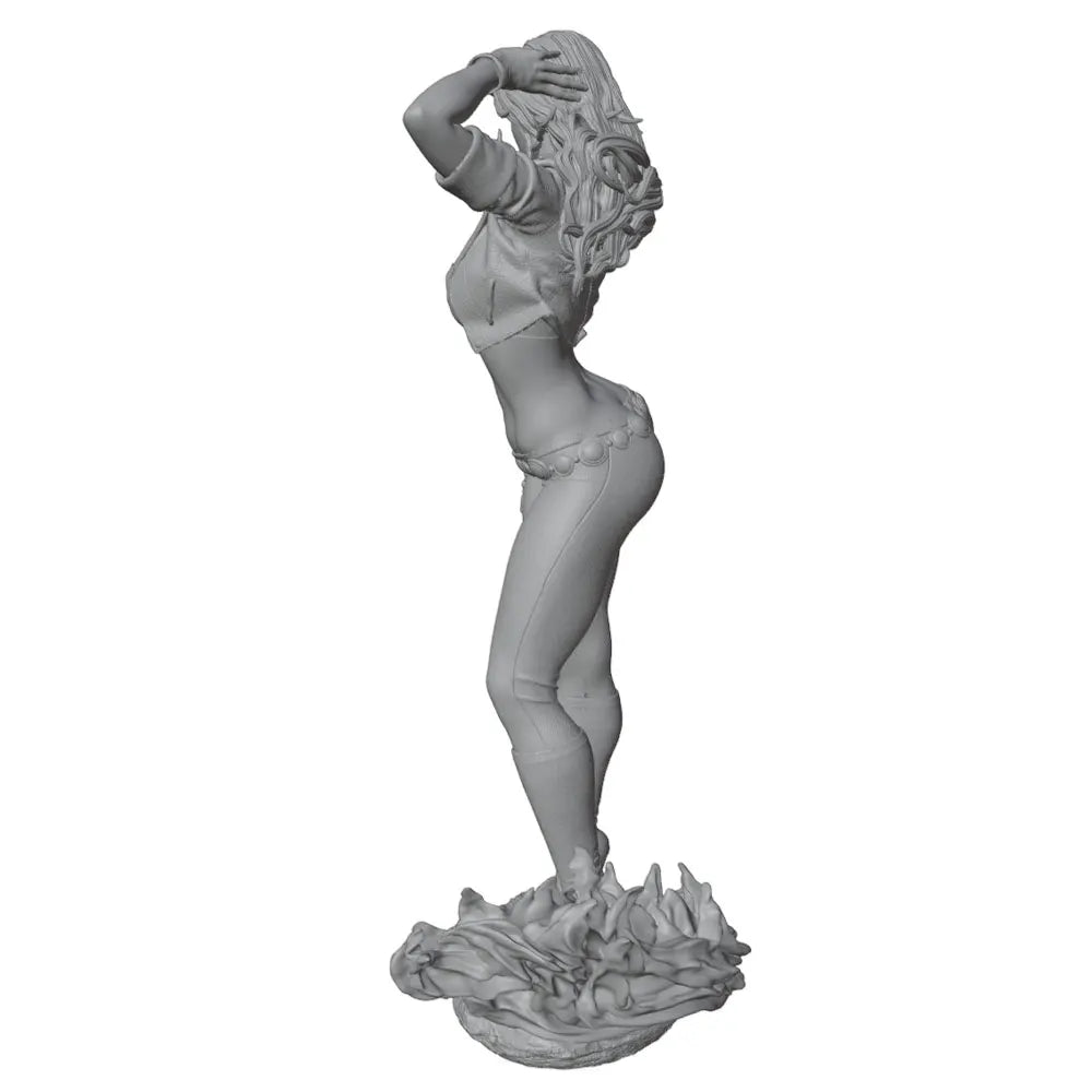 75mm Winged Sorceress, Resin Model Figure Kit, Fantasy Theme, Unassembled and Unpainted
