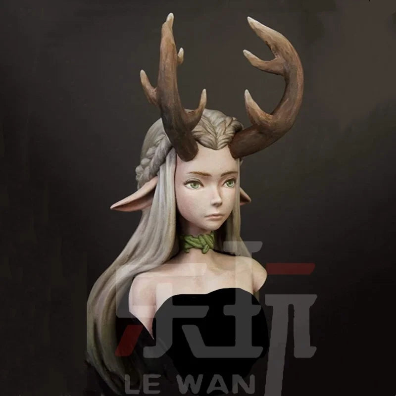 Forest Elf, Resin Model Bust Kit, Fantasy Theme, Unassembled and Unpainted
