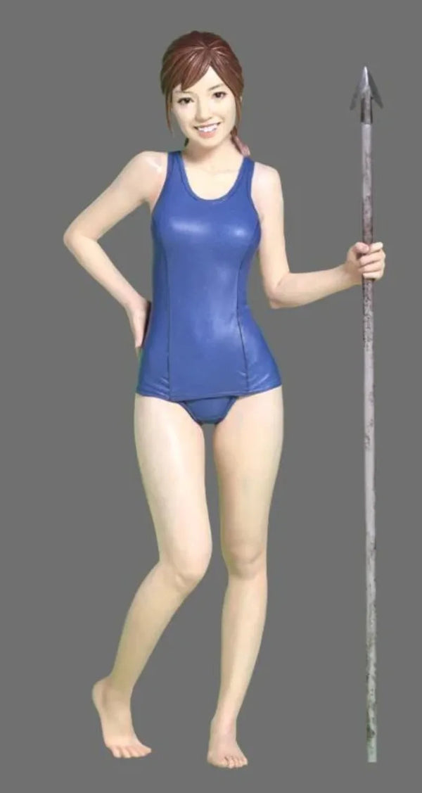 1/12 Armed Female Warrior, Resin Model Figure Kit, Fantasy Theme, Unassembled and Unpainted