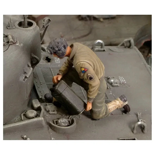 1/35 Modern US Army Soldier in Prone Firing Position, Resin Model Figure Kit, Unassembled and Unpainted