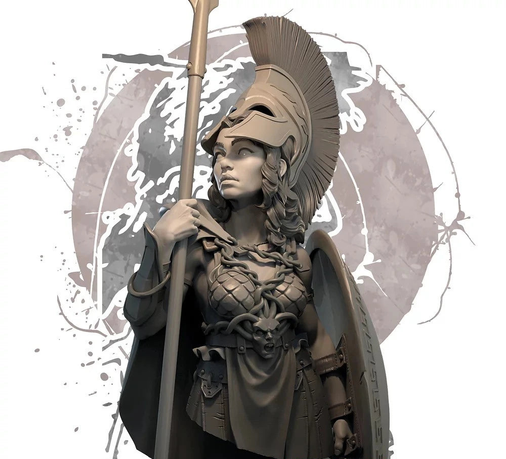 1/10 Ancient Greek & Roman Warriors, 4 Figures, Resin Model Bust Kit, Unassembled and Unpainted