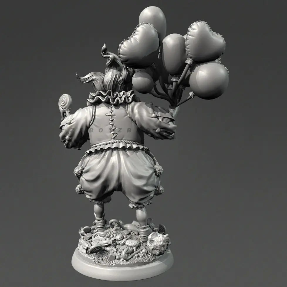 75mm Circus Clown Marionette, Resin Model Figure Kit, Anime Theme, Unassembled and Unpainted