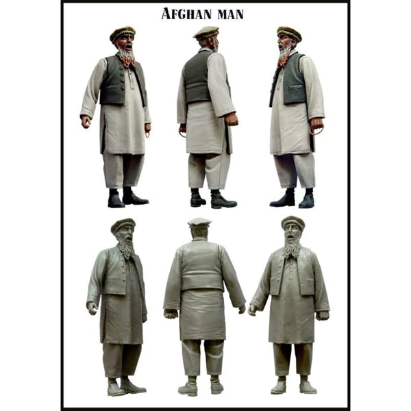 1/35 Cold War Afghan Soldier, Resin Model Figure Kit, Unassembled and Unpainted