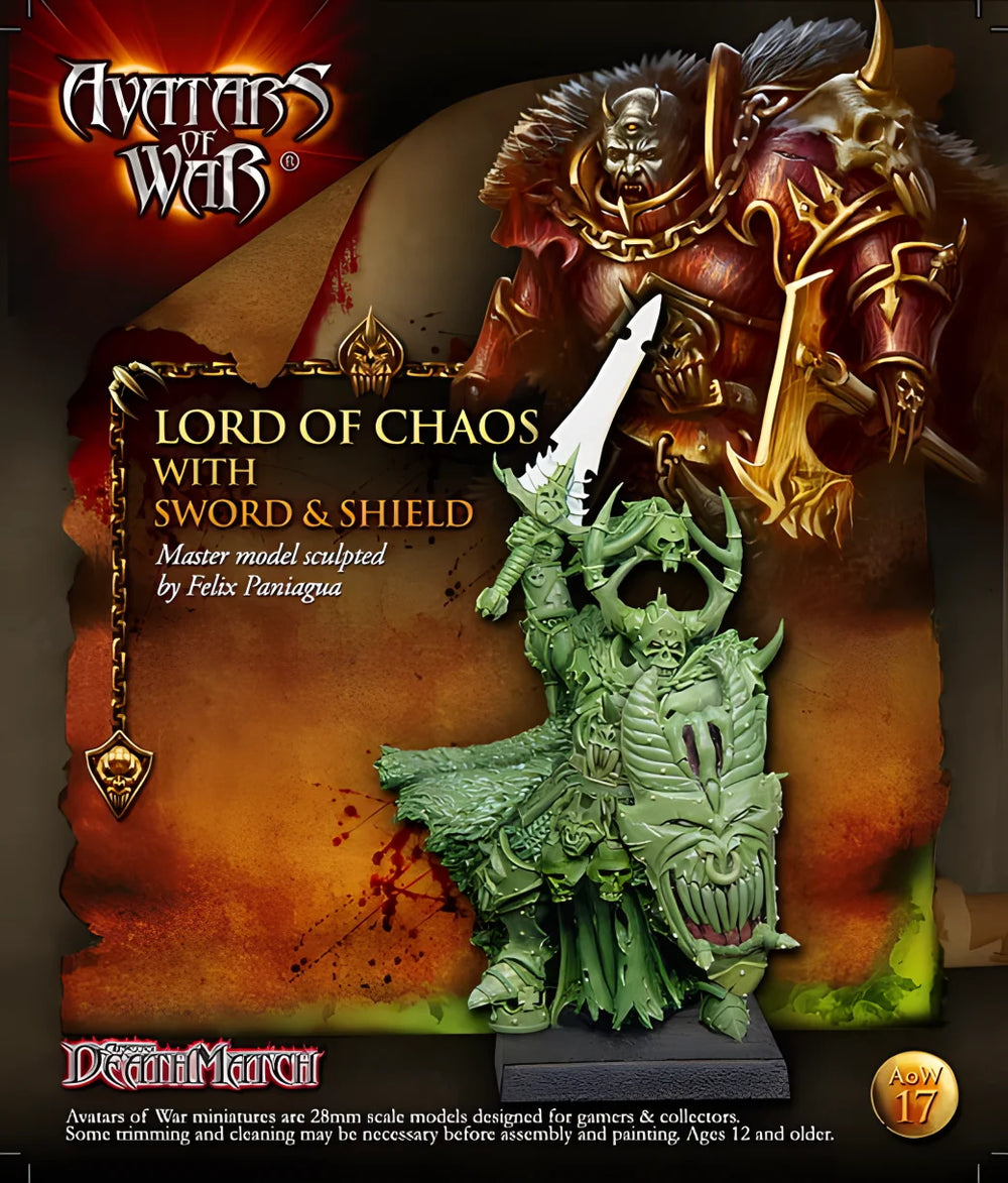 Avatars of War Lord of Chaos, Resin Model Figure Kit, Fantasy Theme, Unassembled and Unpainted
