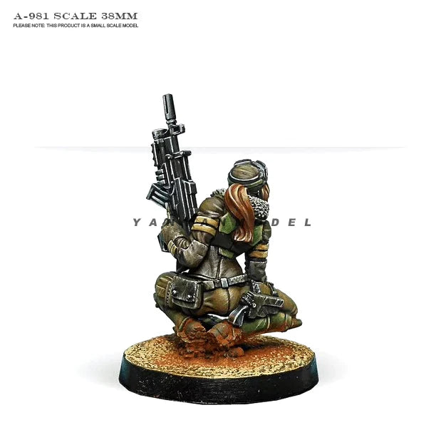 38mm Modern Soldier, Resin Model Figure Kit, Unassembled and Unpainted