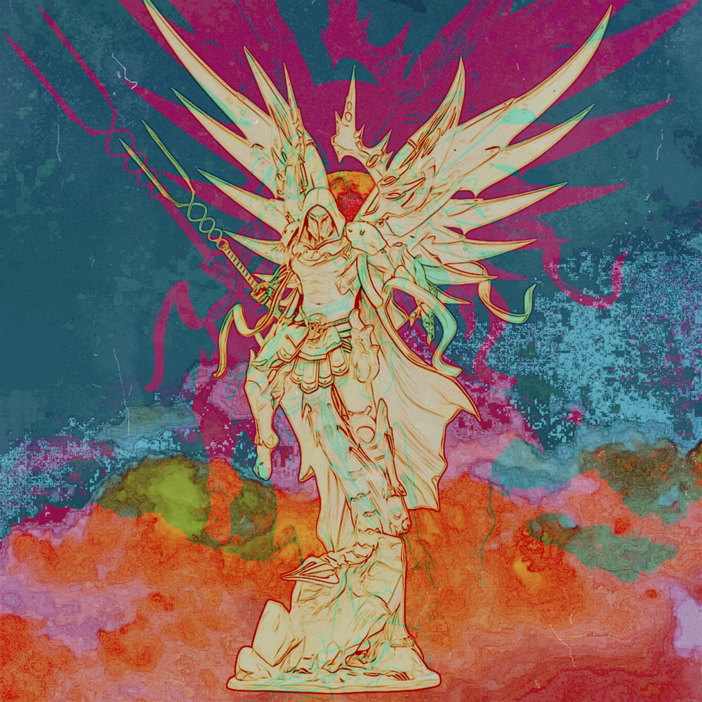1/24 Winged Demon Warrior, Resin Model Figure Kit, Fantasy Theme, Unassembled and Unpainted