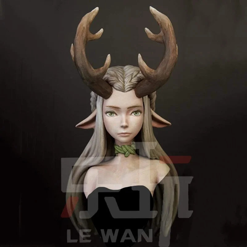 Forest Elf, Resin Model Bust Kit, Fantasy Theme, Unassembled and Unpainted
