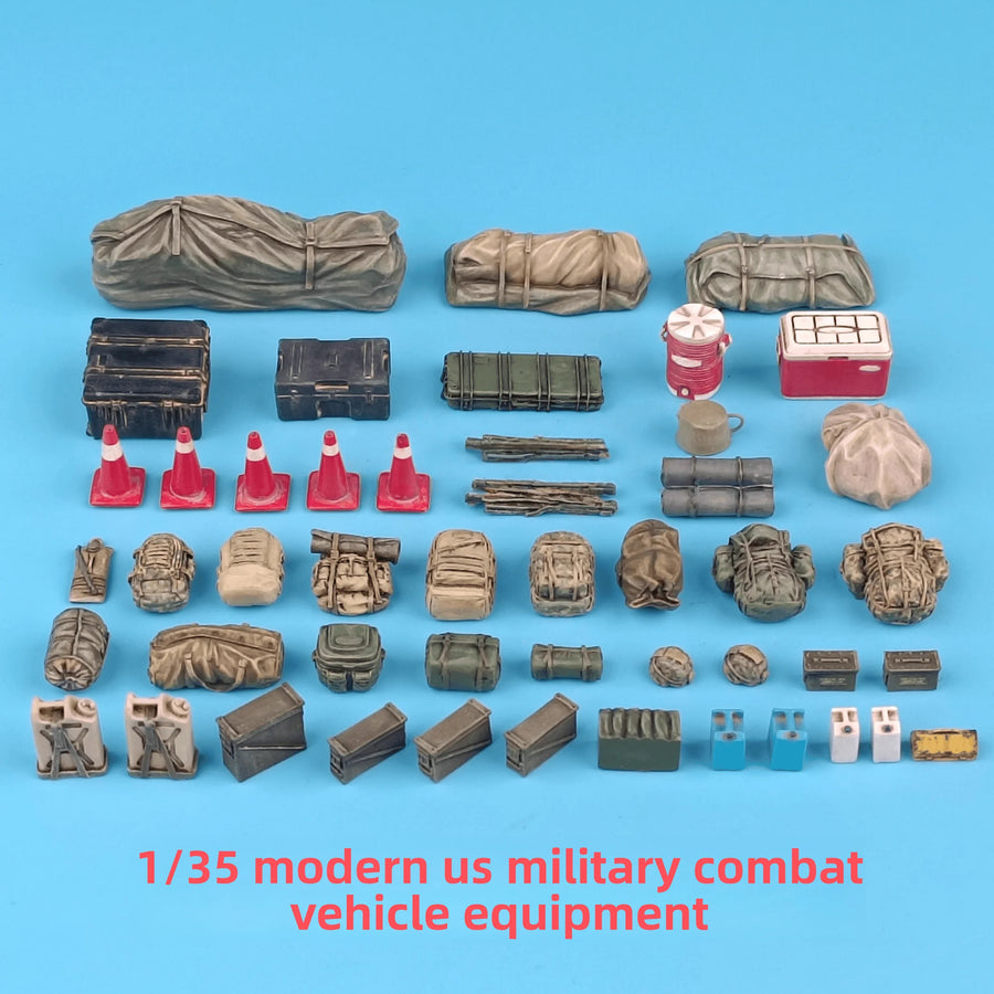 1/35 Modern Military Vehicle Equipment Set (Resin Accessory) - unpainted resin model kit