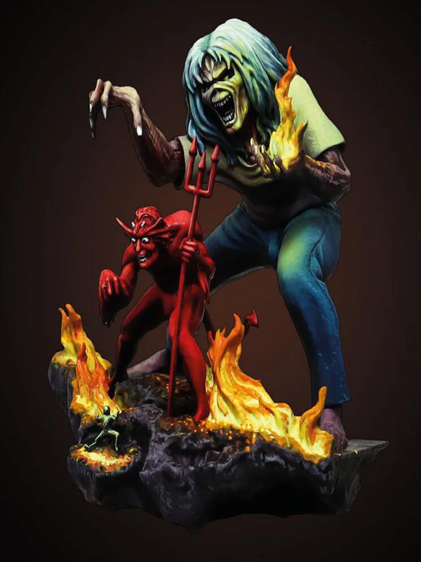 1/24 Eddie Iron Maiden Mascot, Resin Model Figure Kit, Fantasy Theme, Unassembled and Unpainted